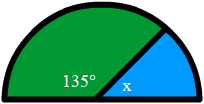 135 grados